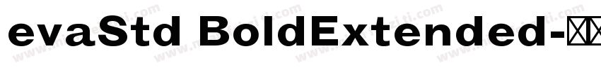 evaStd BoldExtended字体转换
